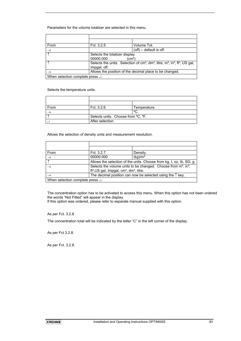 KROHNE OPTIMASS with MFC 05x EN User Manual | Page 84 / 109