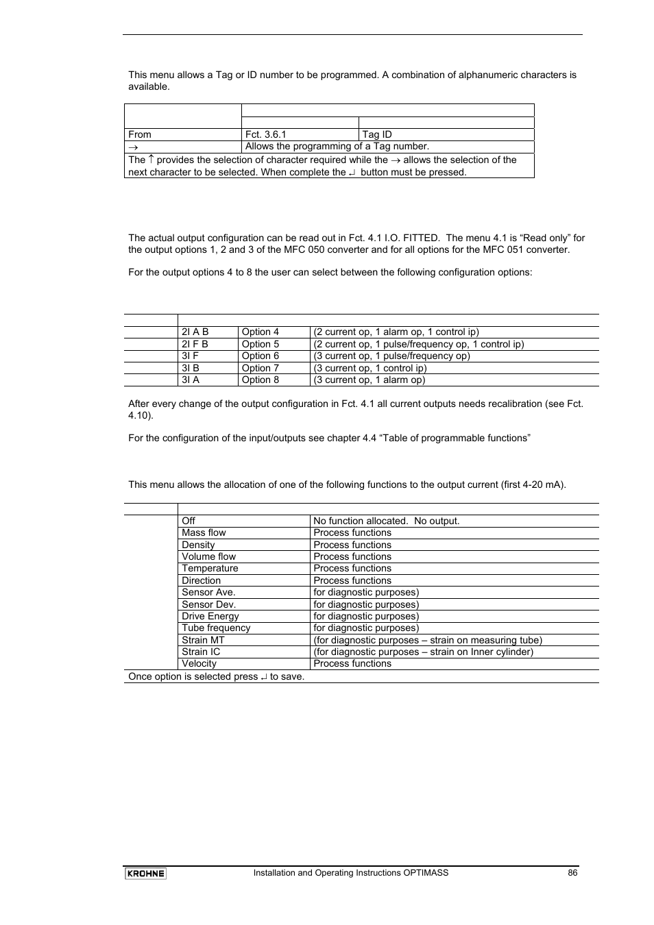 KROHNE OPTIMASS with MFC 05x EN User Manual | Page 87 / 109