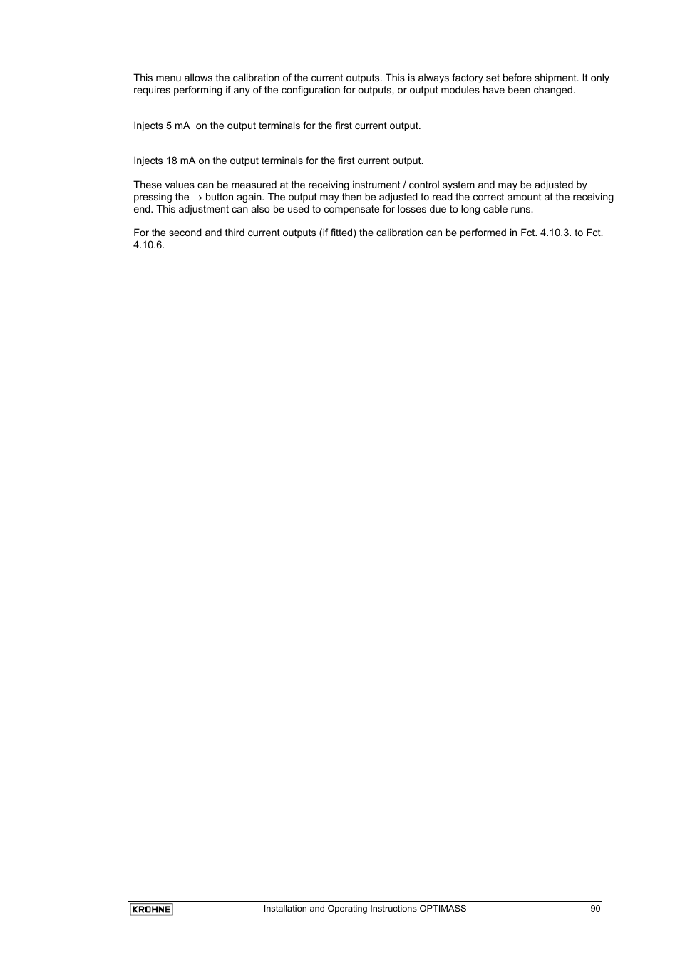 KROHNE OPTIMASS with MFC 05x EN User Manual | Page 91 / 109