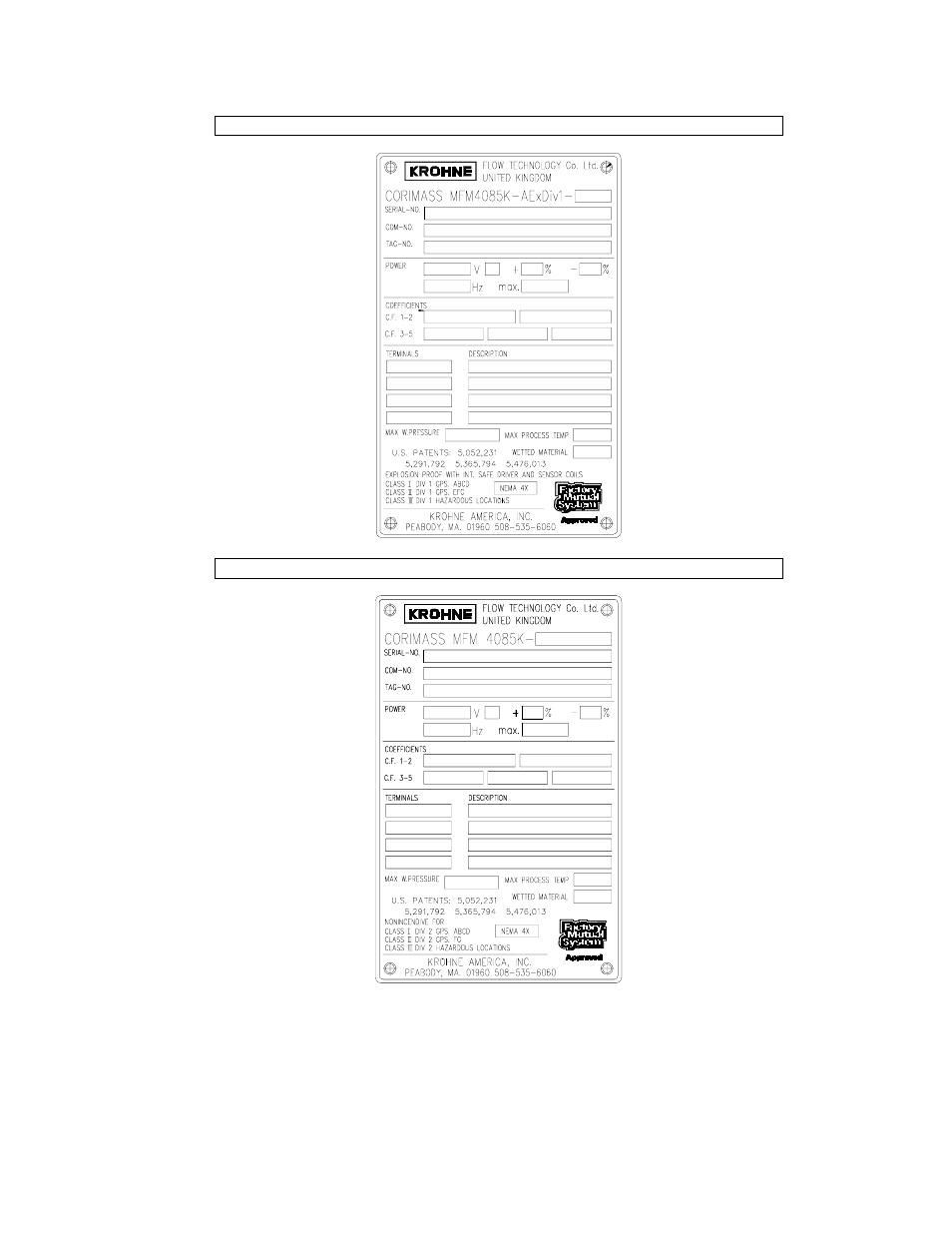 KROHNE CORIMASS G-MFM 4085 EEx EN User Manual | Page 15 / 15