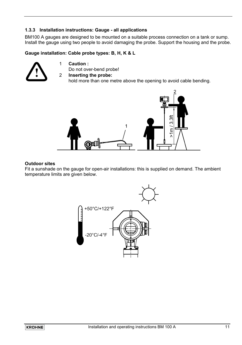 KROHNE BM 100A EN User Manual | Page 11 / 29