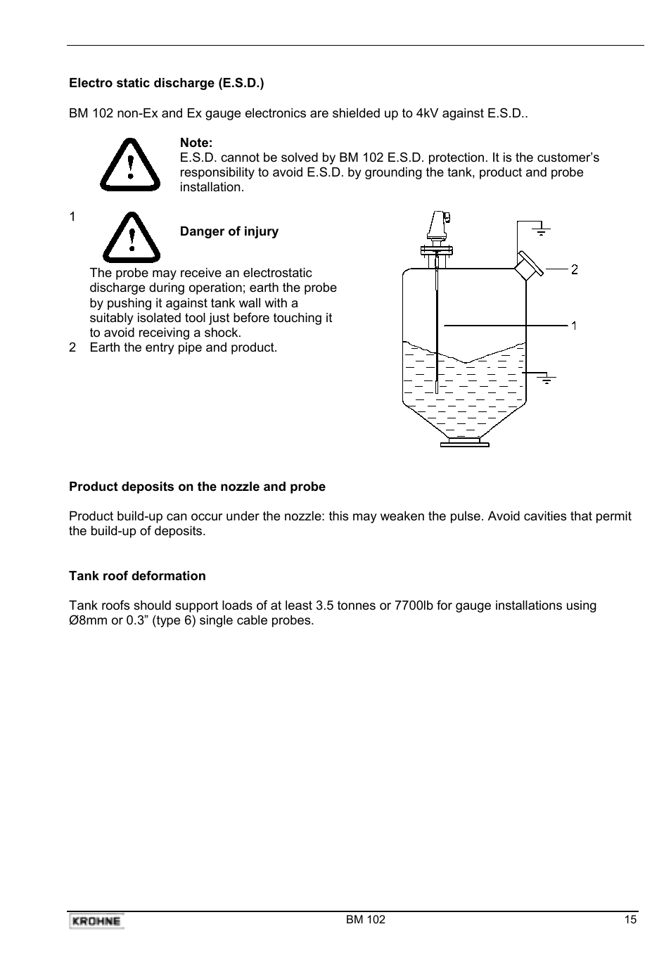 KROHNE BM 102 EN User Manual | Page 15 / 33