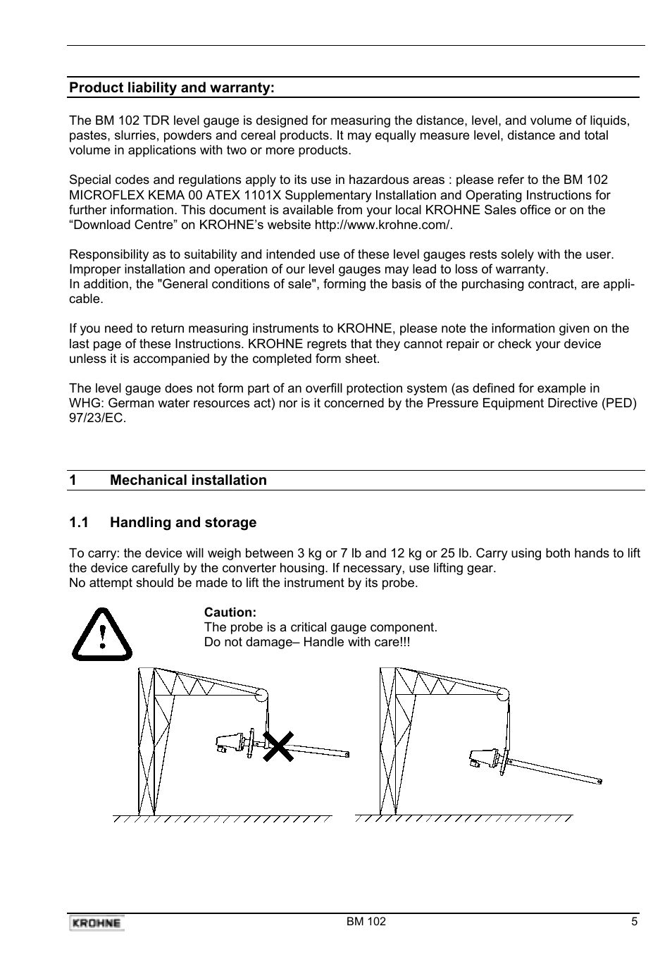 KROHNE BM 102 EN User Manual | Page 5 / 33