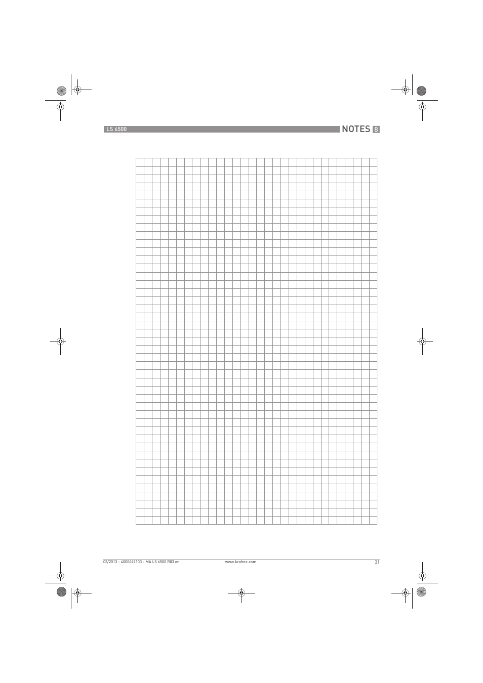 KROHNE LS 6500 EN User Manual | Page 31 / 32