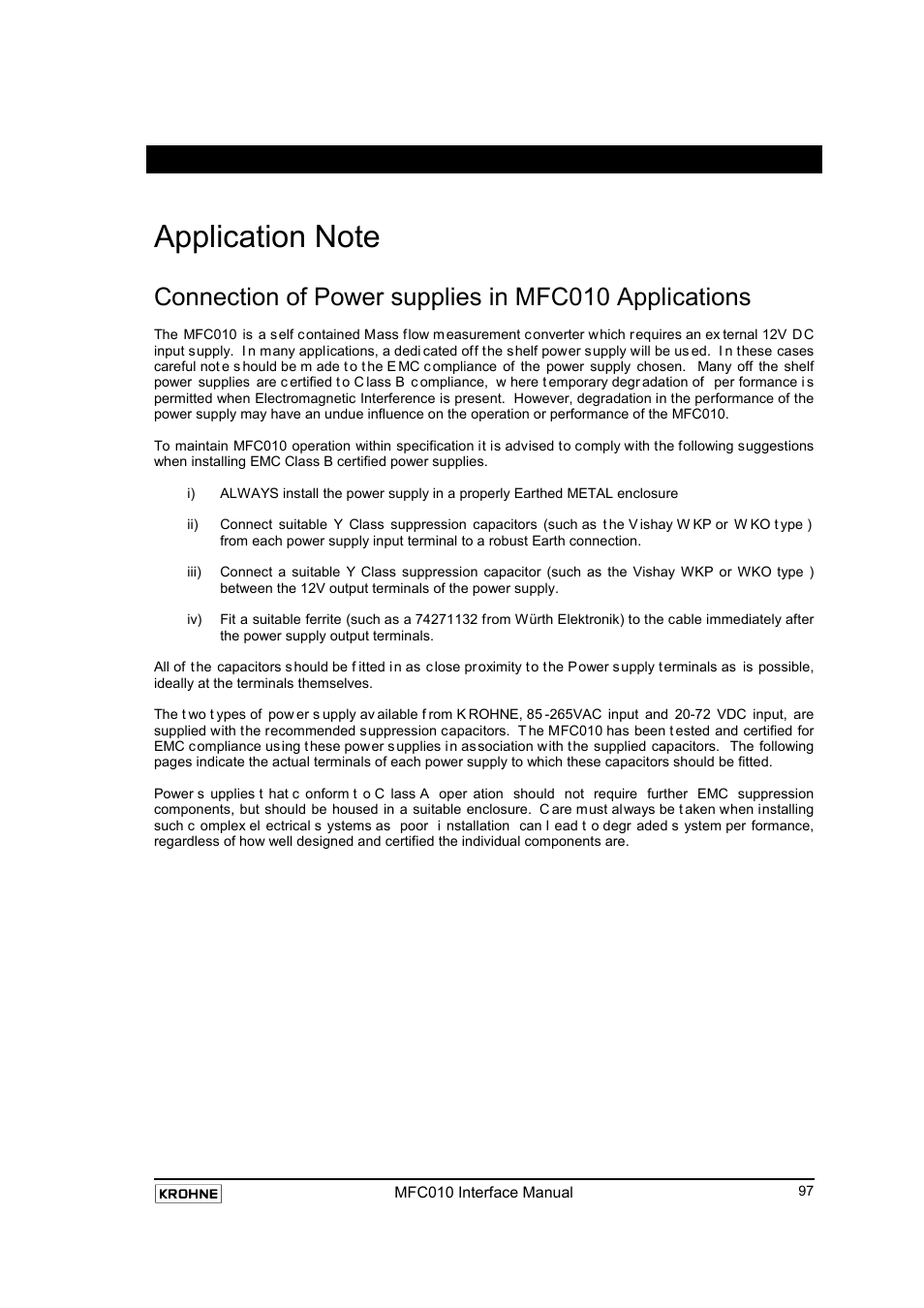 KROHNE MFC 010 C Converter User Manual | Page 99 / 104