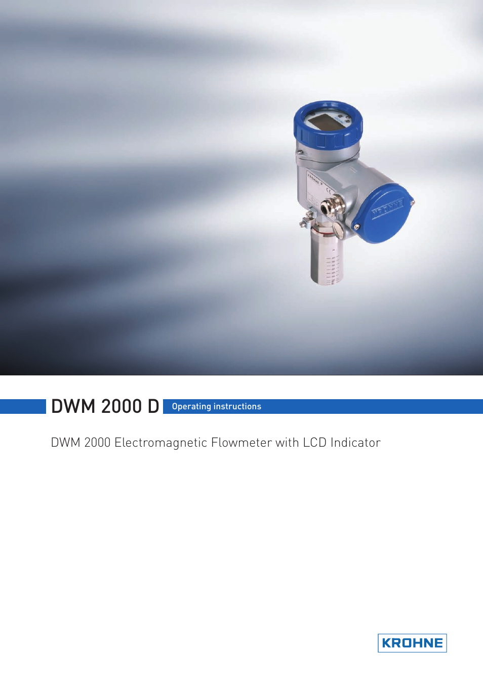 KROHNE DWM 2000 LCD User Manual | 12 pages