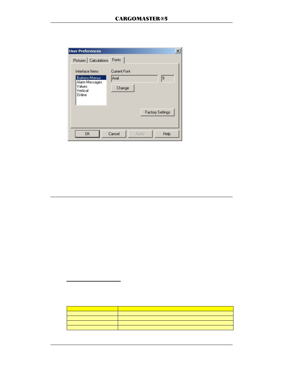 Fonts tab, Terminal support (vt100), How to use | KROHNE CARGOMASTER User Manual | Page 62 / 76