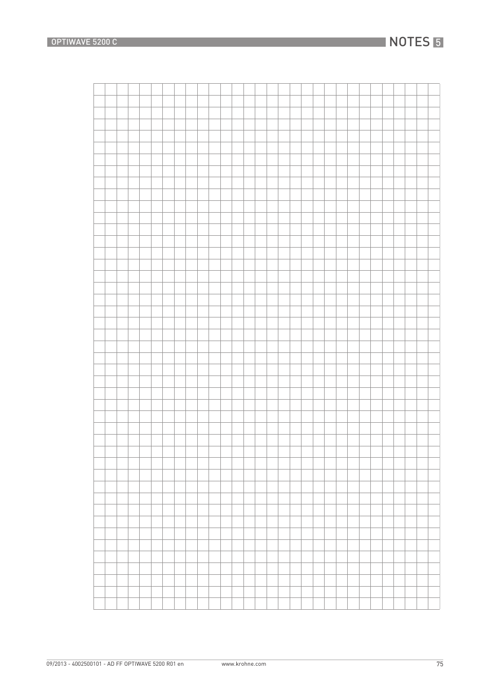 KROHNE OPTIWAVE 5200 FOUNDATION FIELDBUS User Manual | Page 75 / 76