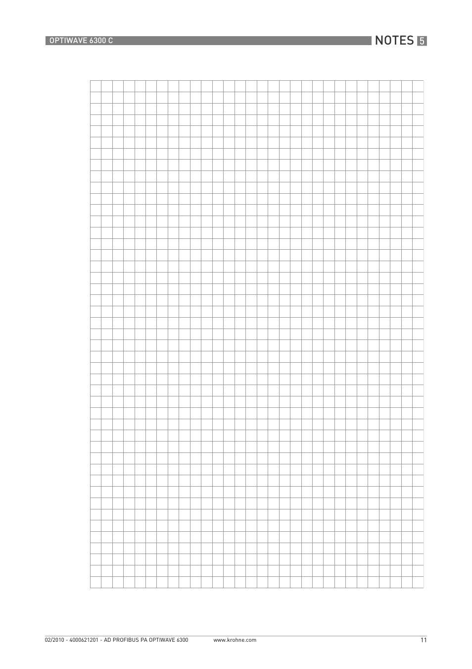 KROHNE OPTIWAVE 6300C PROFIBUS PA User Manual | Page 11 / 12