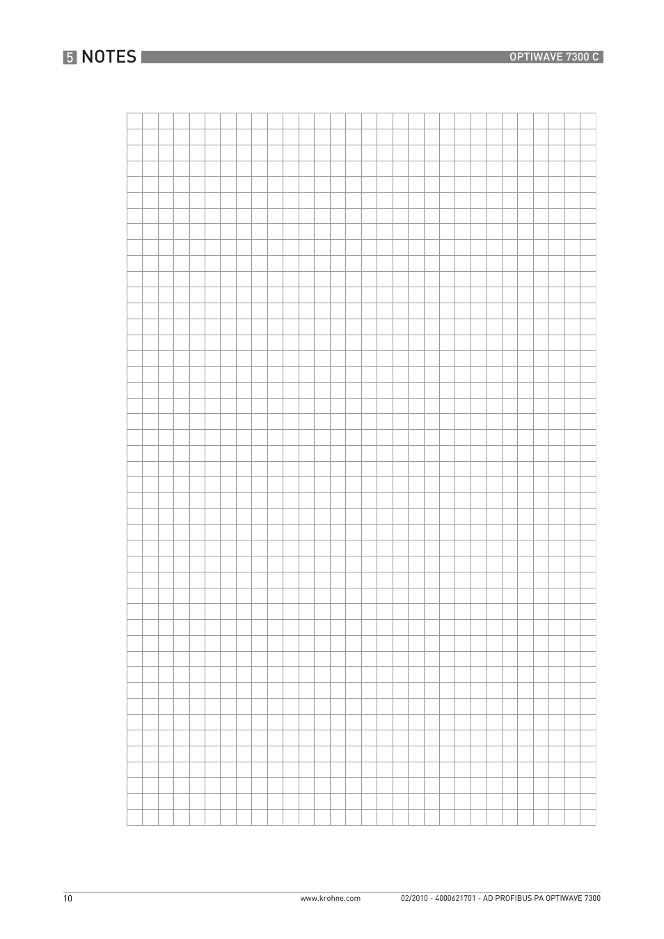 KROHNE OPTIWAVE 7300C PROFIBUS PA User Manual | Page 10 / 12