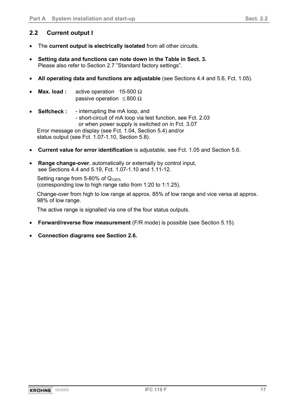 KROHNE IFC 110 Converter User Manual | Page 17 / 104