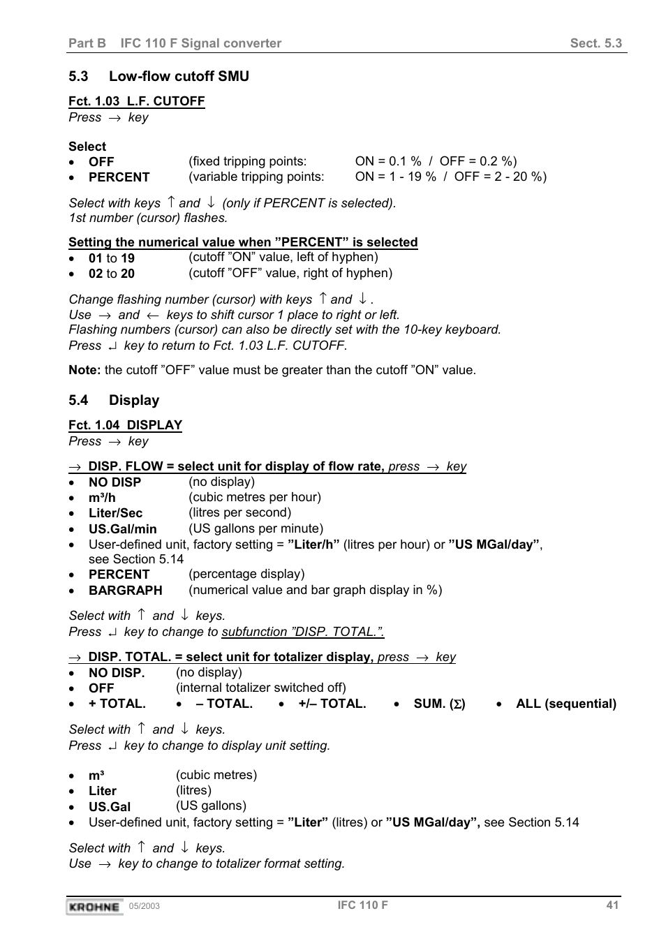 KROHNE IFC 110 Converter User Manual | Page 41 / 104