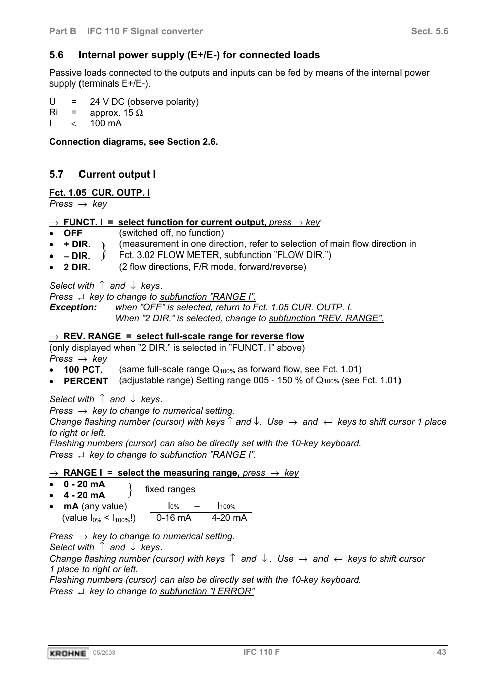 KROHNE IFC 110 Converter User Manual | Page 43 / 104