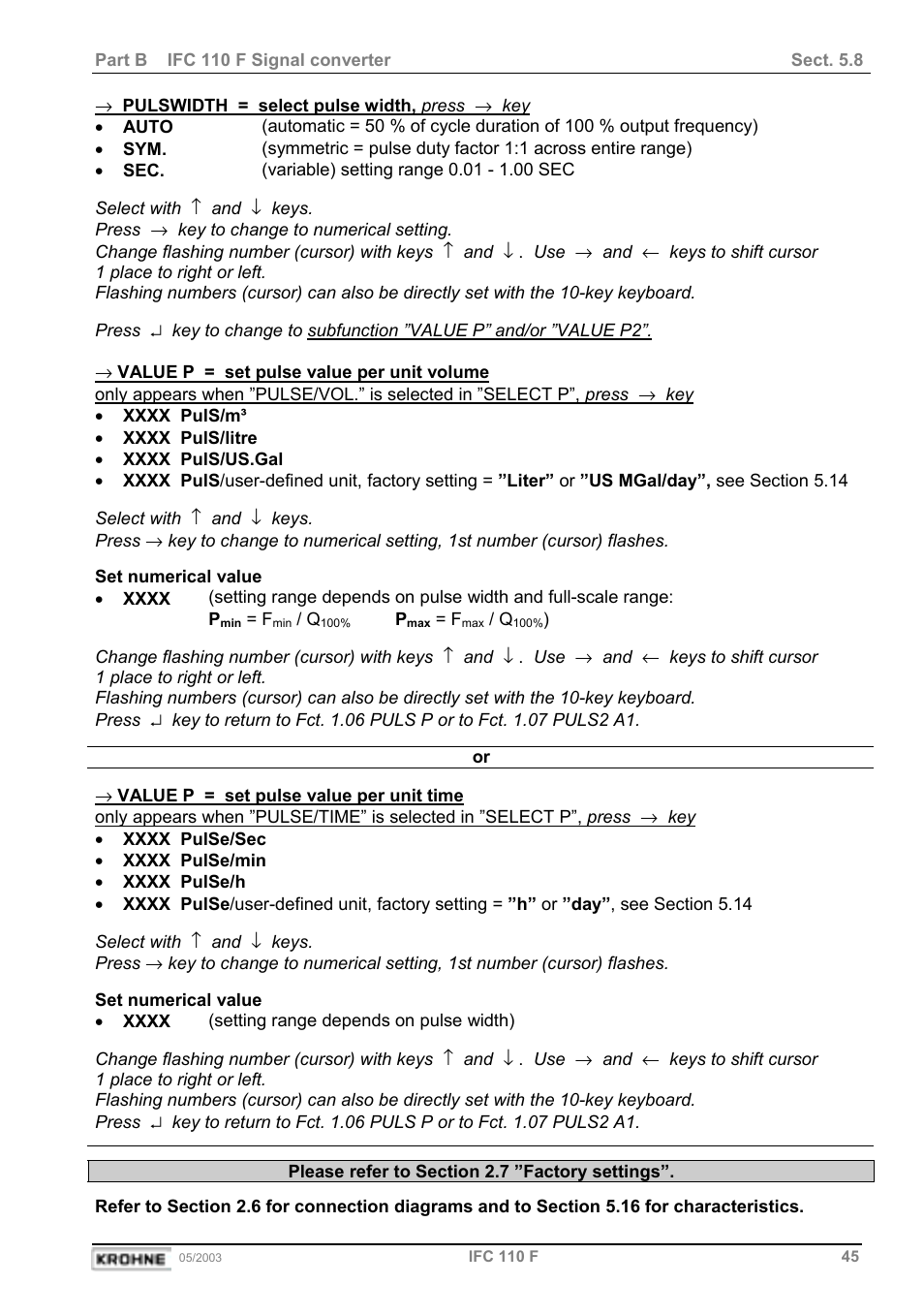 KROHNE IFC 110 Converter User Manual | Page 45 / 104