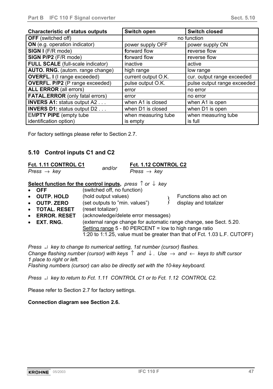 KROHNE IFC 110 Converter User Manual | Page 47 / 104