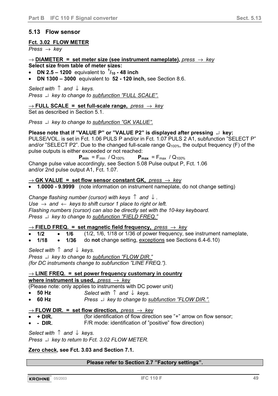 13 flow sensor | KROHNE IFC 110 Converter User Manual | Page 49 / 104