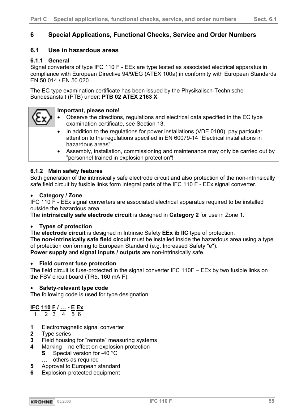 KROHNE IFC 110 Converter User Manual | Page 55 / 104