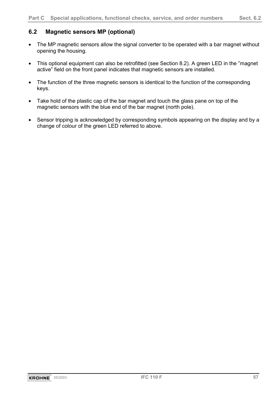 KROHNE IFC 110 Converter User Manual | Page 57 / 104