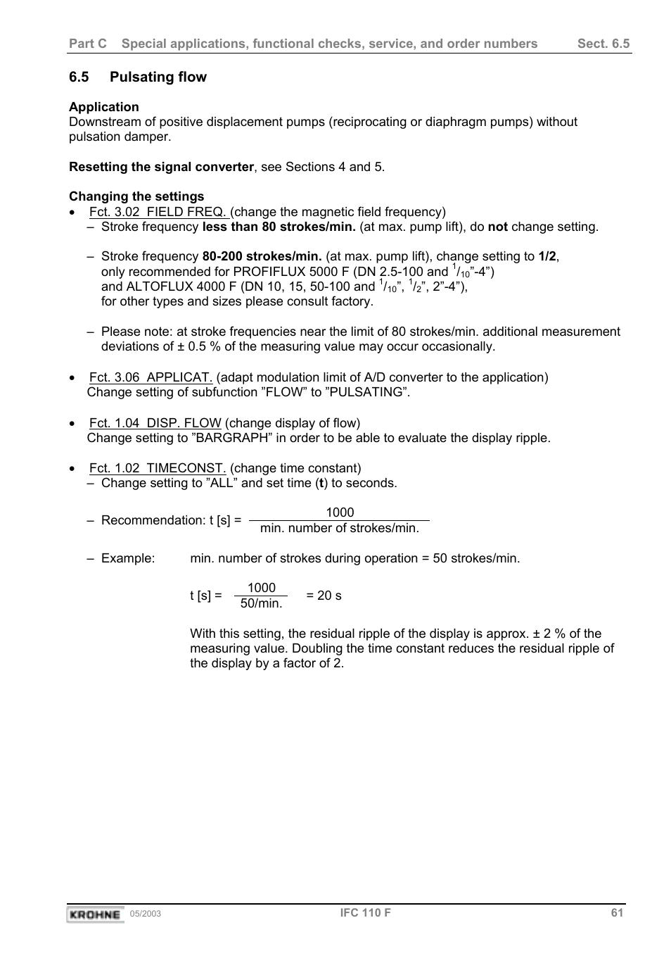 KROHNE IFC 110 Converter User Manual | Page 61 / 104