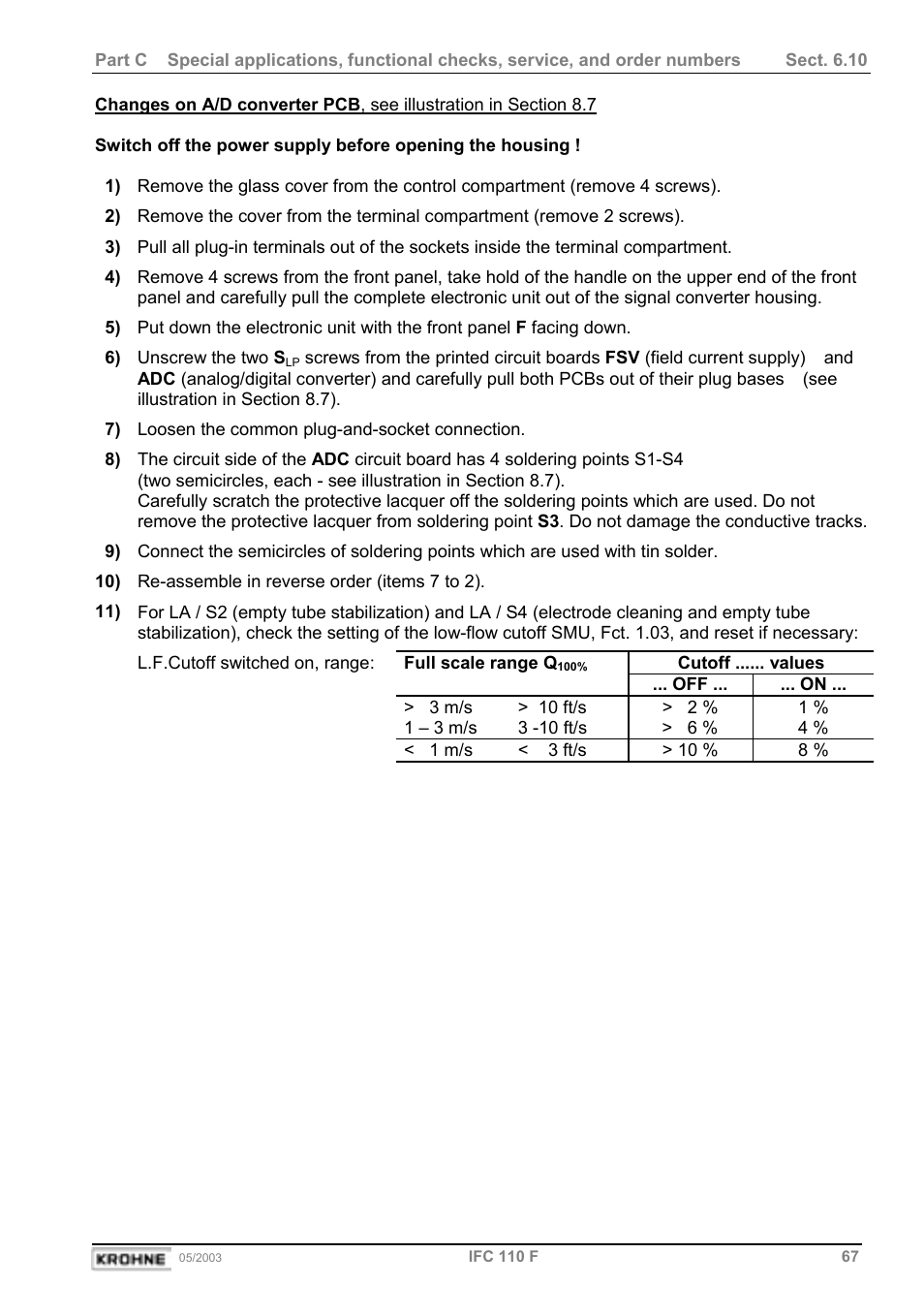 KROHNE IFC 110 Converter User Manual | Page 67 / 104