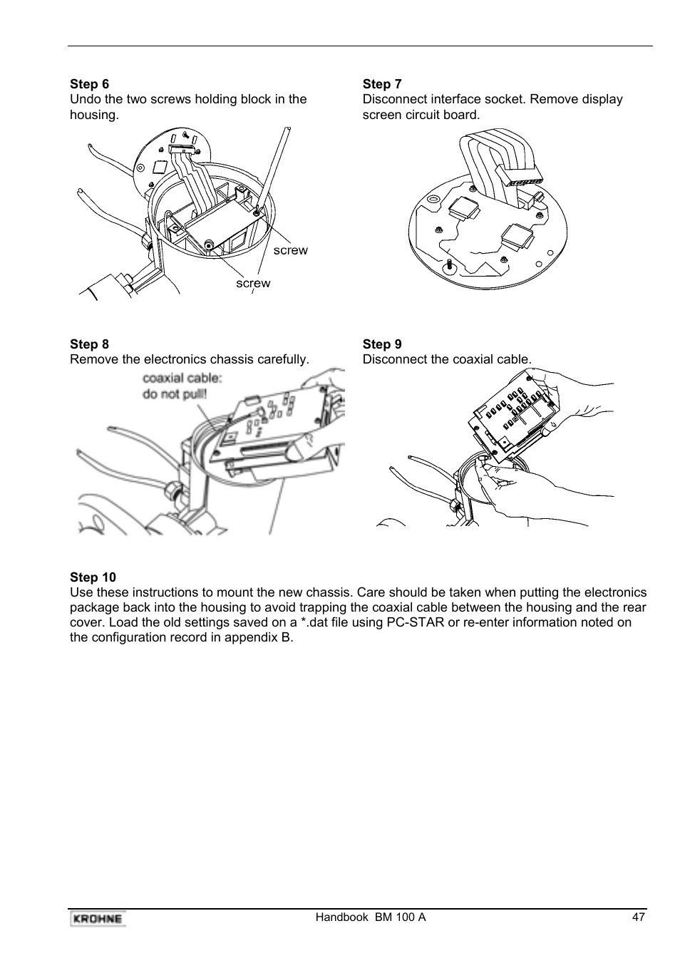 KROHNE BM 100A Handbook User Manual | Page 47 / 84
