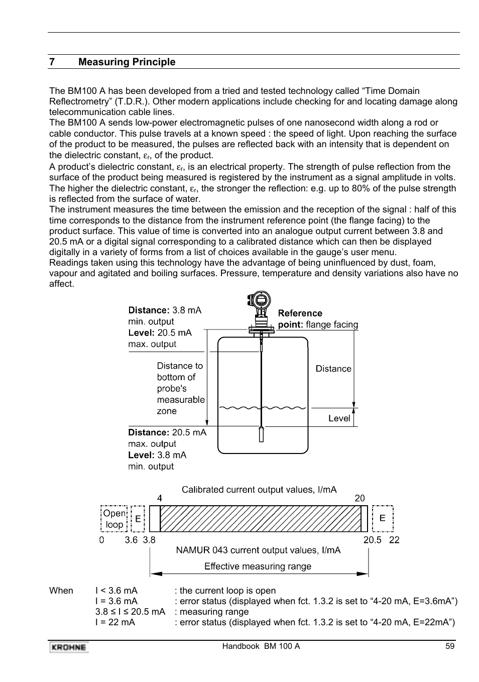 KROHNE BM 100A Handbook User Manual | Page 59 / 84