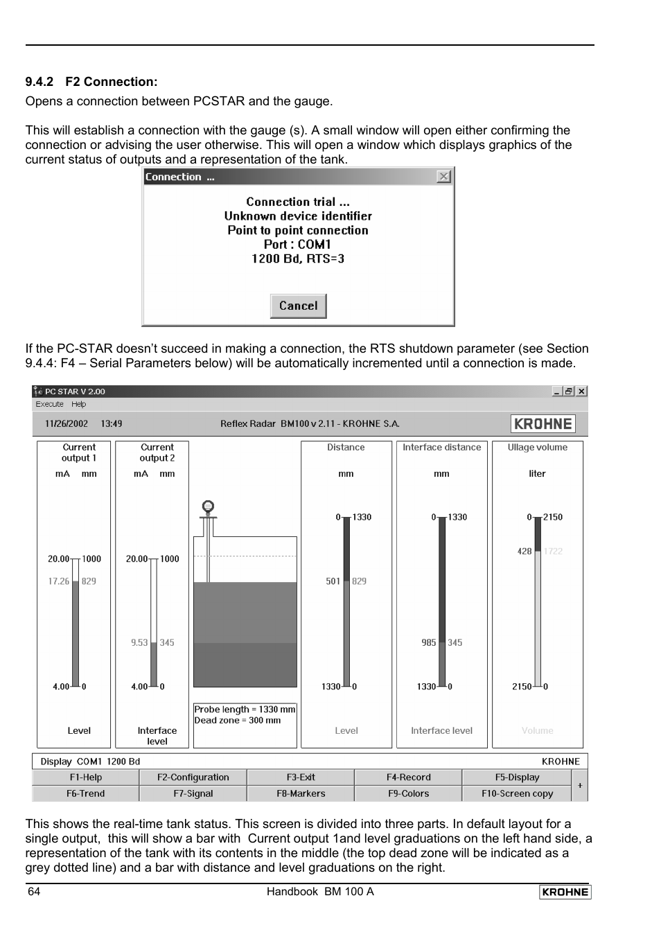 KROHNE BM 100A Handbook User Manual | Page 64 / 84