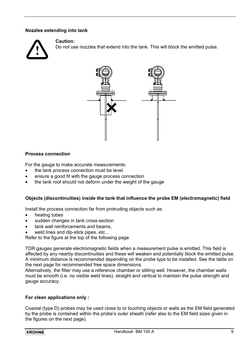 KROHNE BM 100A Handbook User Manual | Page 9 / 84