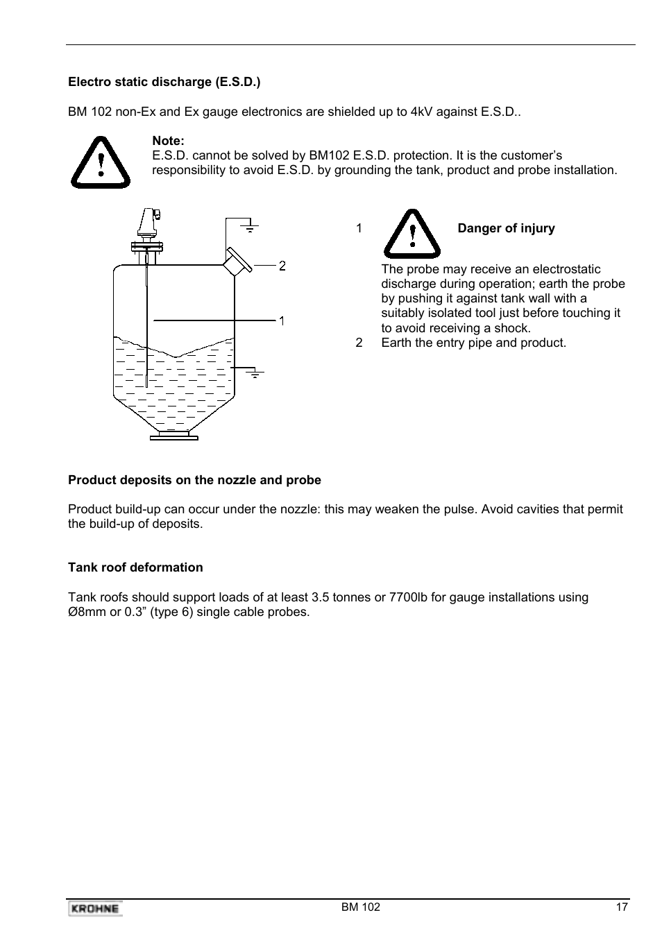 KROHNE BM 102 Handbook User Manual | Page 17 / 92