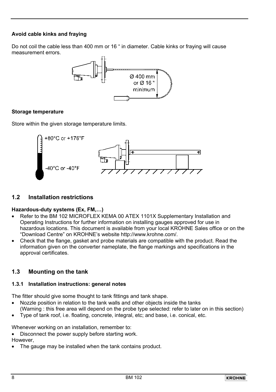 KROHNE BM 102 Handbook User Manual | Page 8 / 92