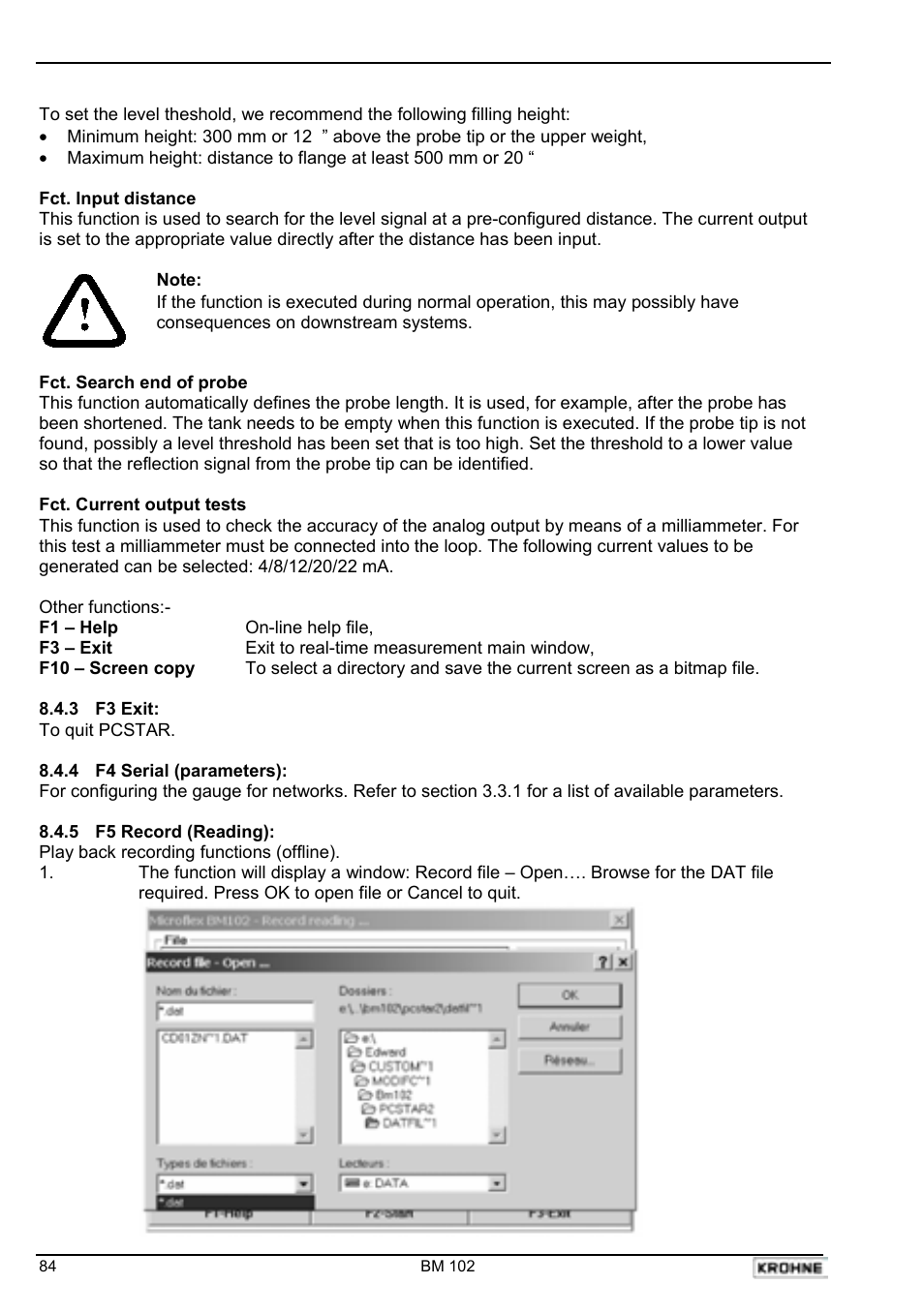 KROHNE BM 102 Handbook User Manual | Page 84 / 92