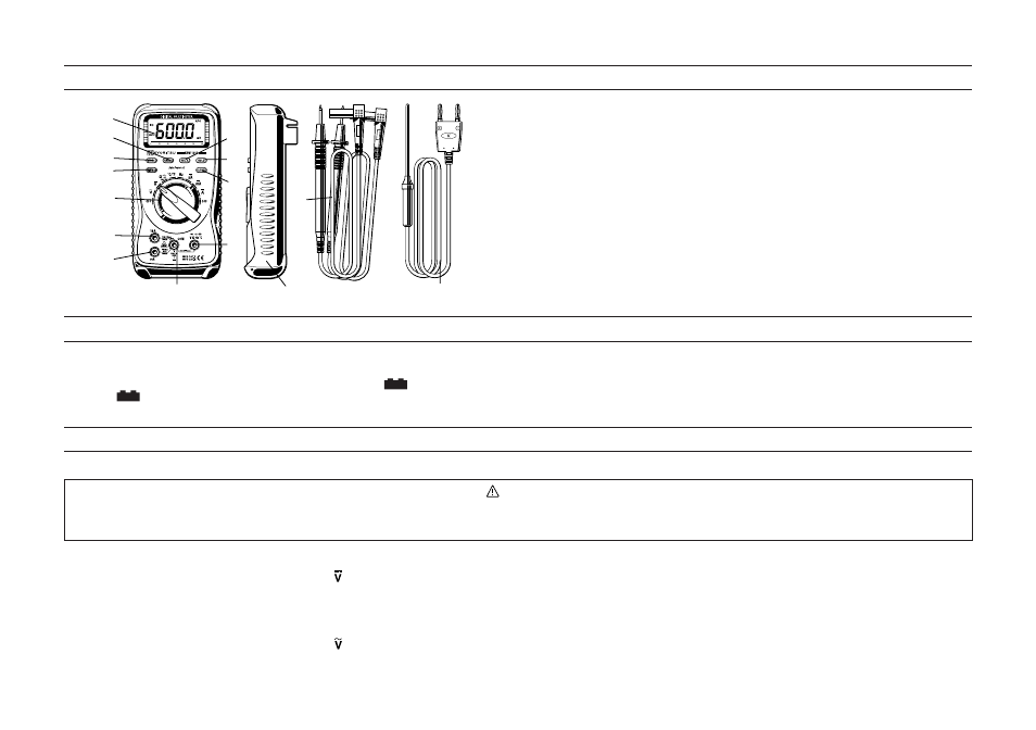 Preparation, Measurements, Instrument layout | KYORITSU 1011 User Manual | Page 6 / 12