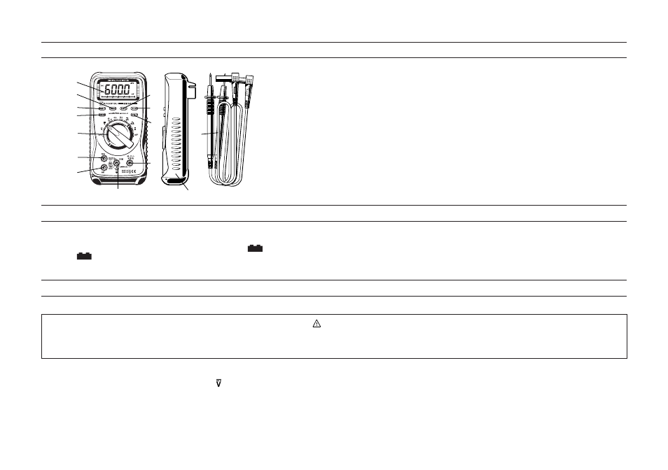 Preparation, Measurements, Instrument layout | KYORITSU 1012 User Manual | Page 6 / 12