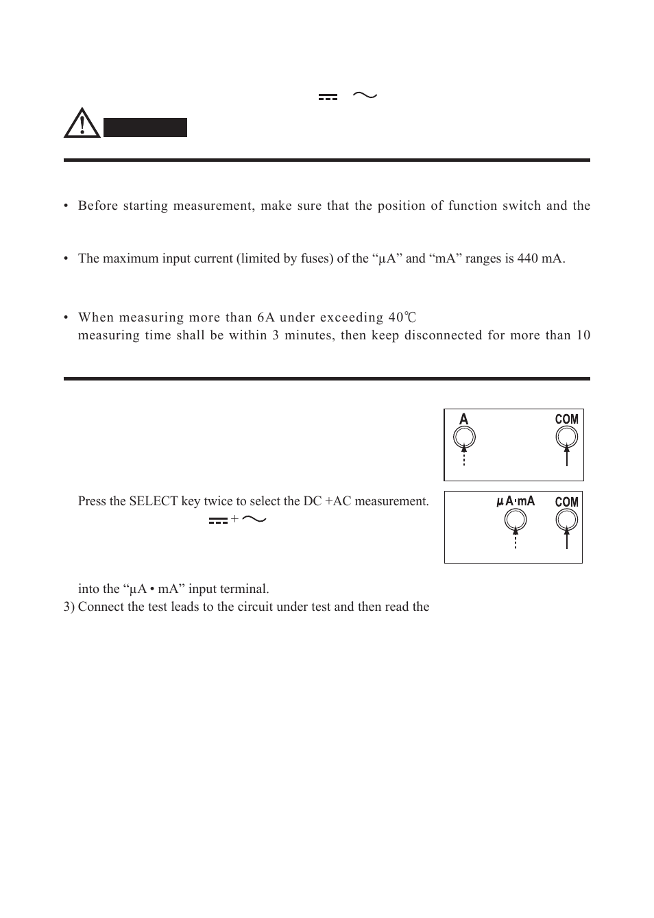 W arnin g | KYORITSU 1062 User Manual | Page 32 / 58