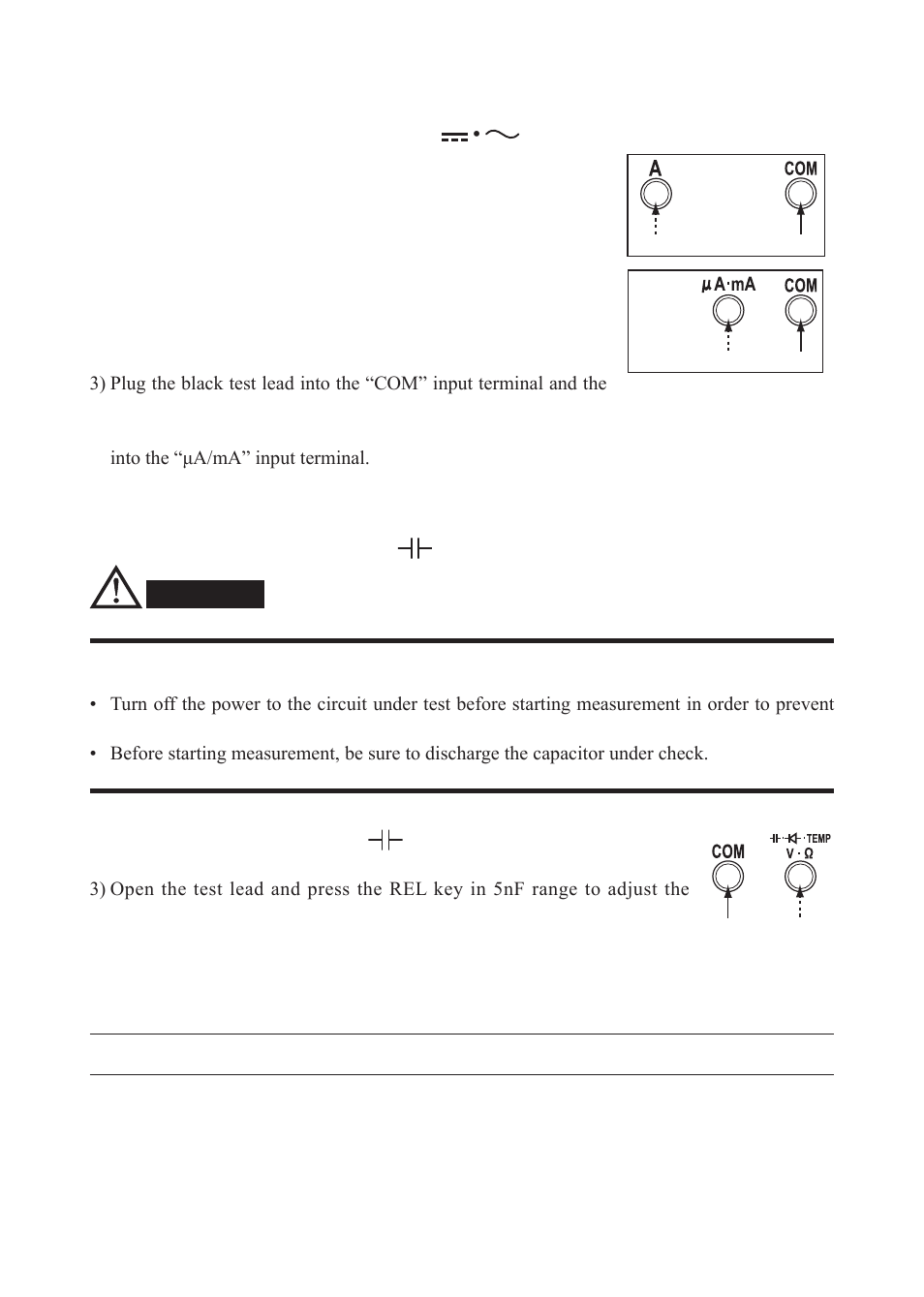 Caution | KYORITSU 1062 User Manual | Page 33 / 58