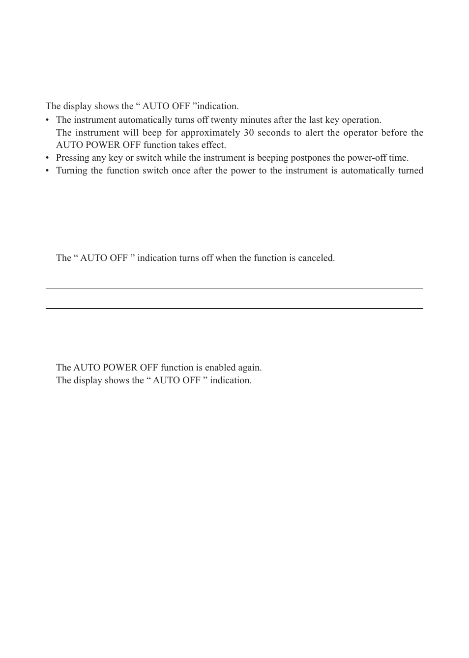 5 auto power off function | KYORITSU 1062 User Manual | Page 43 / 58