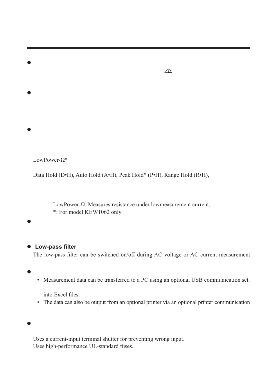 Kyoritsu-kew1061-本文-eng, Overview | KYORITSU 1062 User Manual | Page 7 / 58