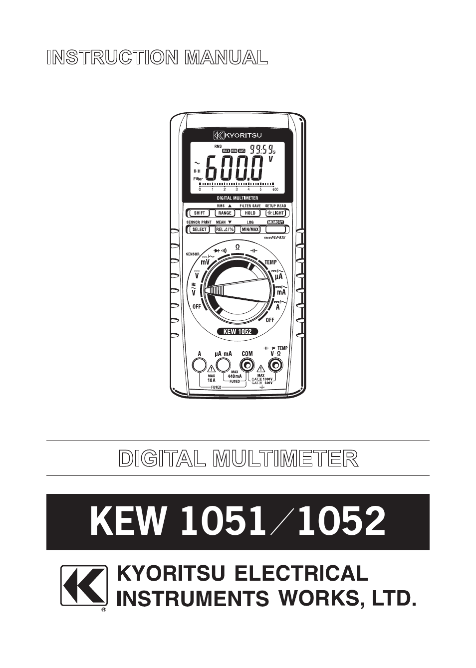 KYORITSU 1052 User Manual | 40 pages