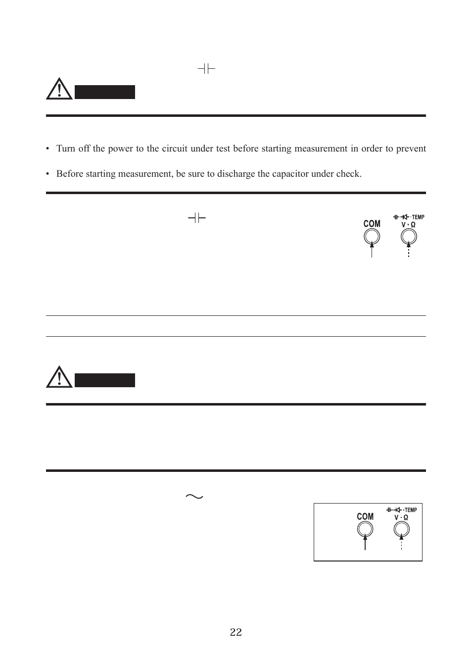 Caution | KYORITSU 1052 User Manual | Page 23 / 40