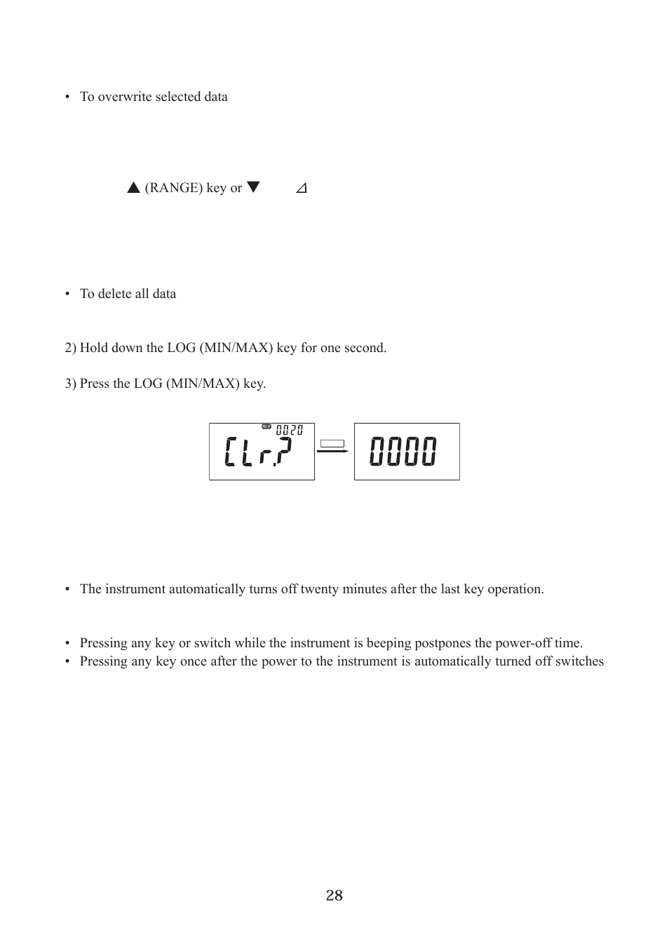 5 auto power off function | KYORITSU 1052 User Manual | Page 29 / 40