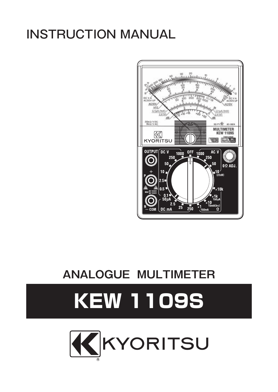 KYORITSU 1109S User Manual | 36 pages