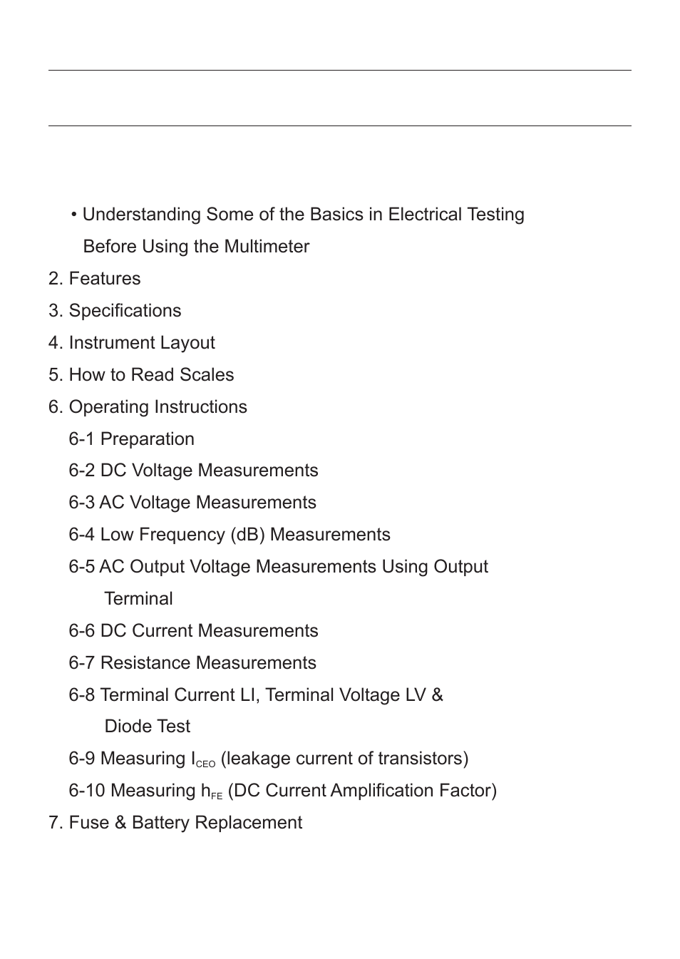 KYORITSU 1109S User Manual | Page 2 / 36