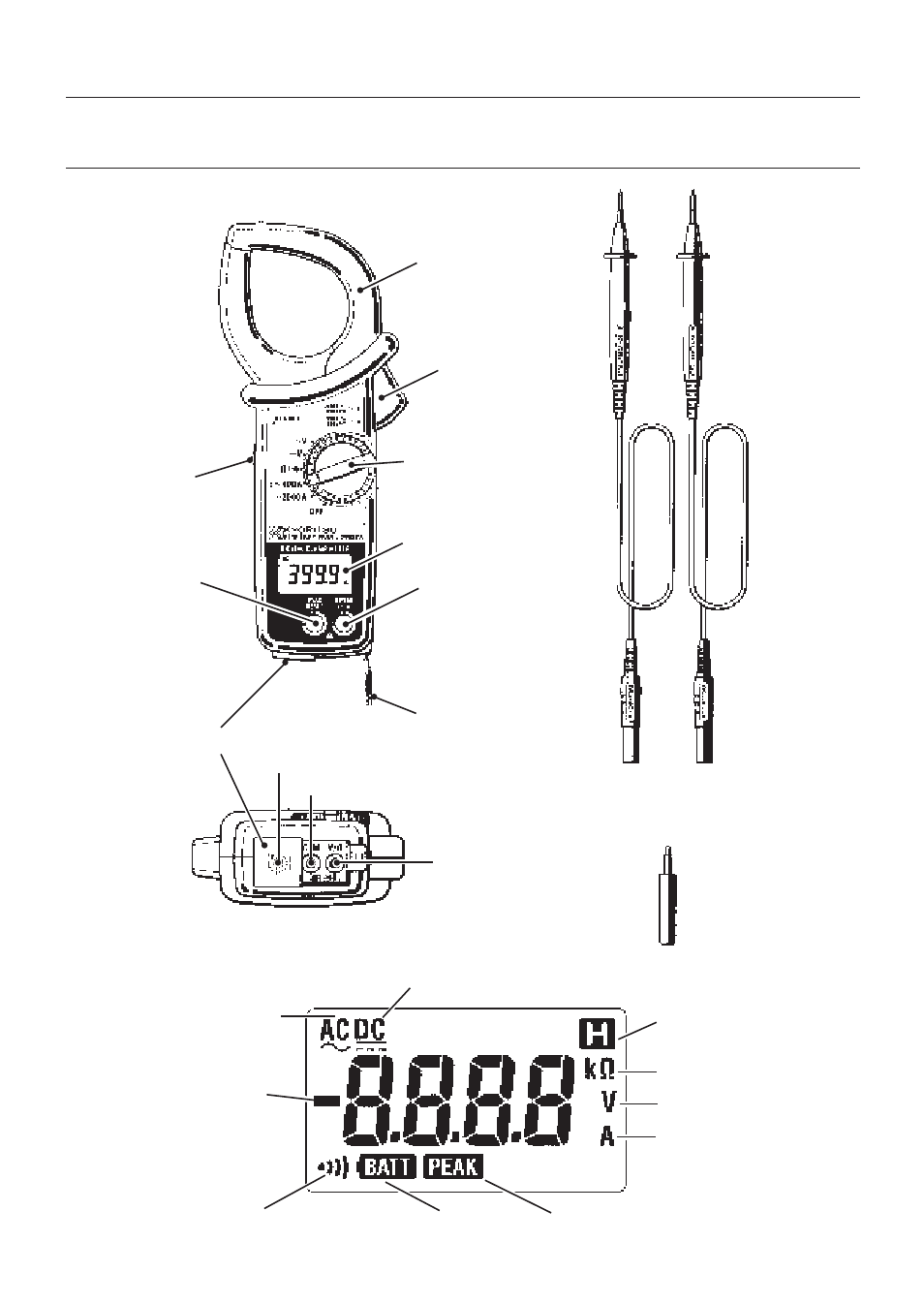 Instrument layout, Ｌｃｄ indicator | KYORITSU 2002R User Manual | Page 11 / 27