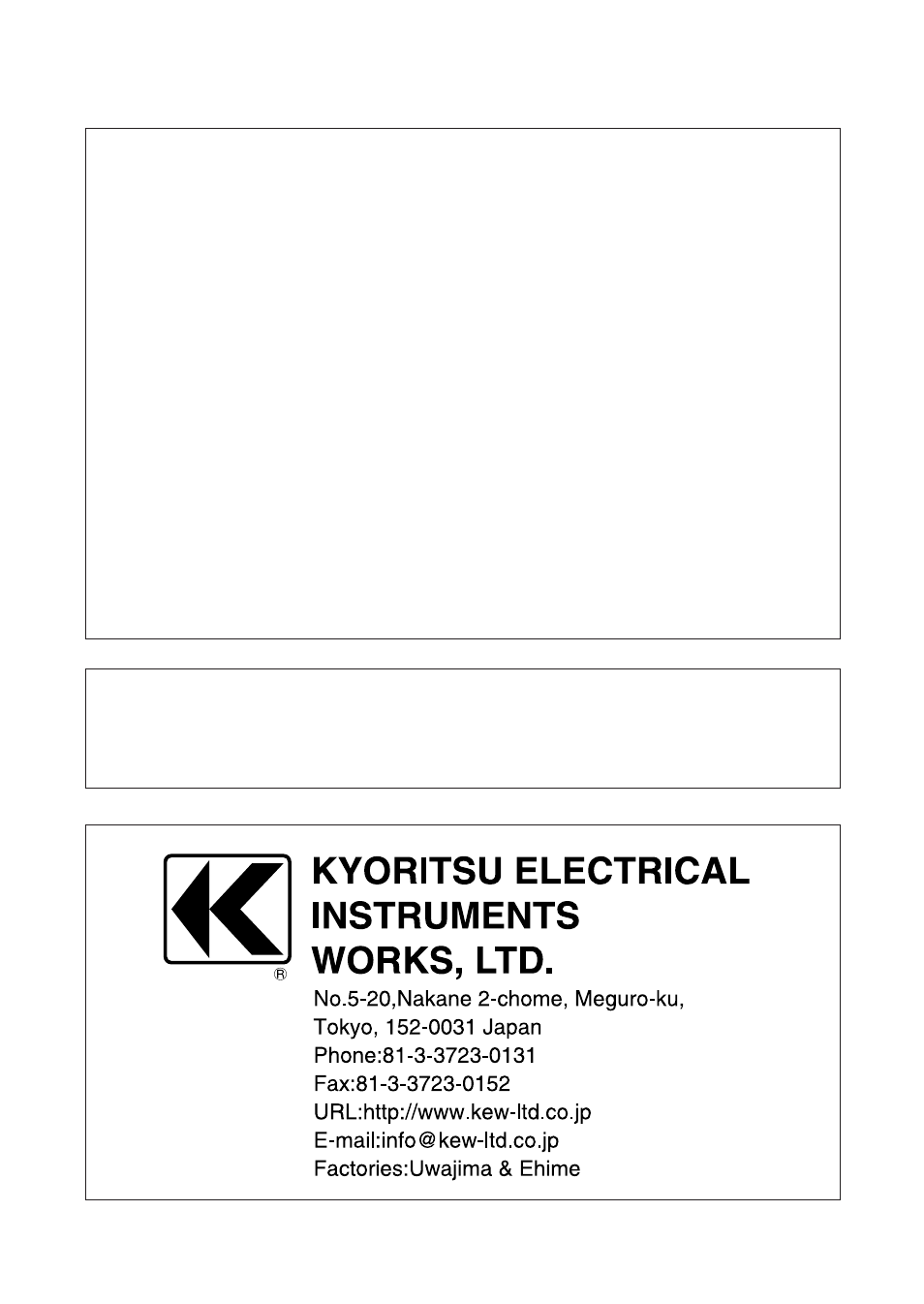 KYORITSU 2002R User Manual | Page 27 / 27