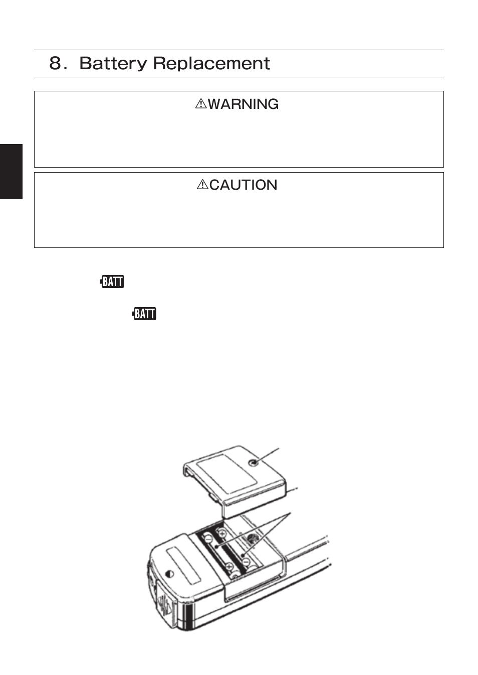 Battery replacement | KYORITSU 2009R User Manual | Page 30 / 33