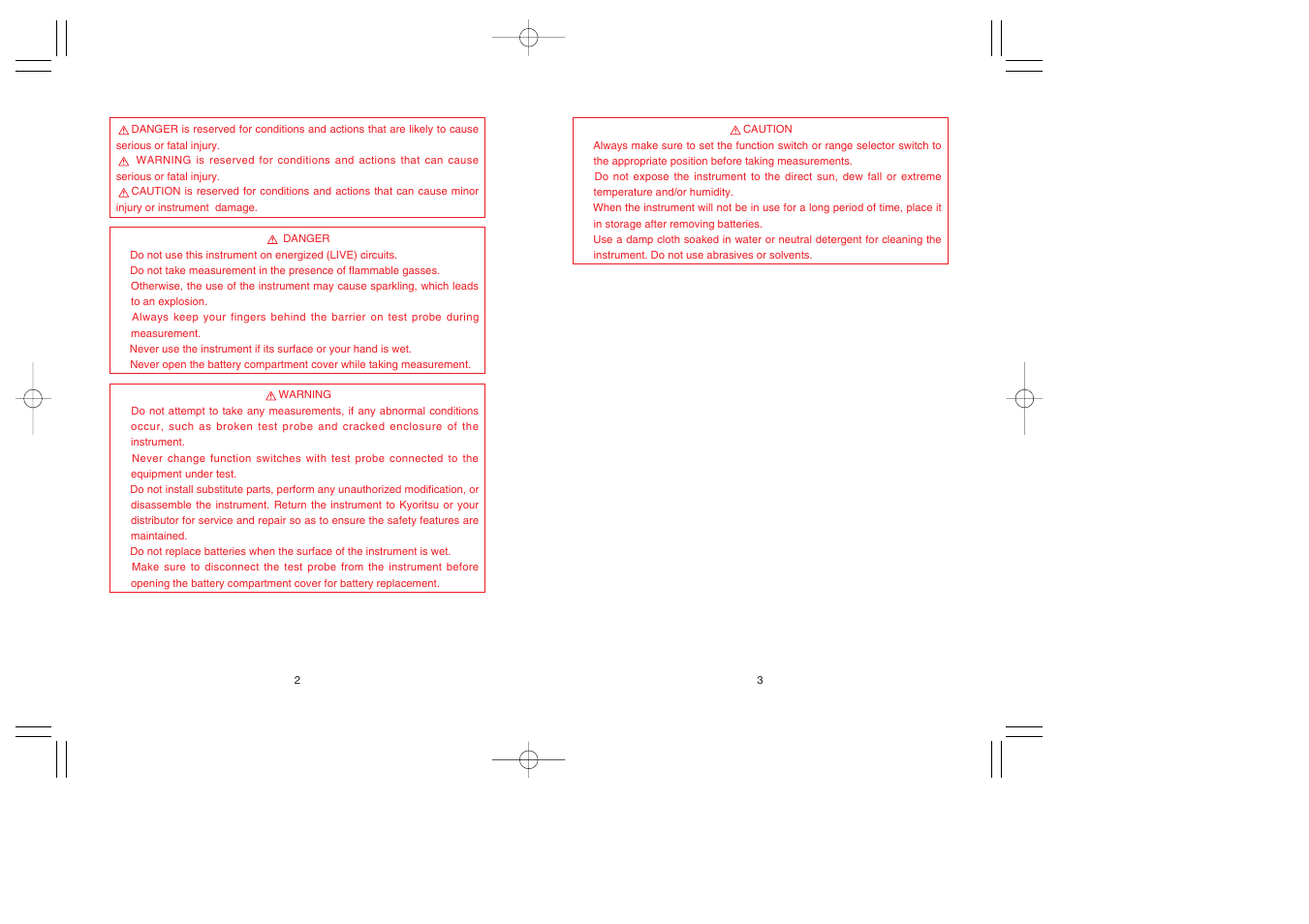 KYORITSU 3007A User Manual | Page 4 / 24
