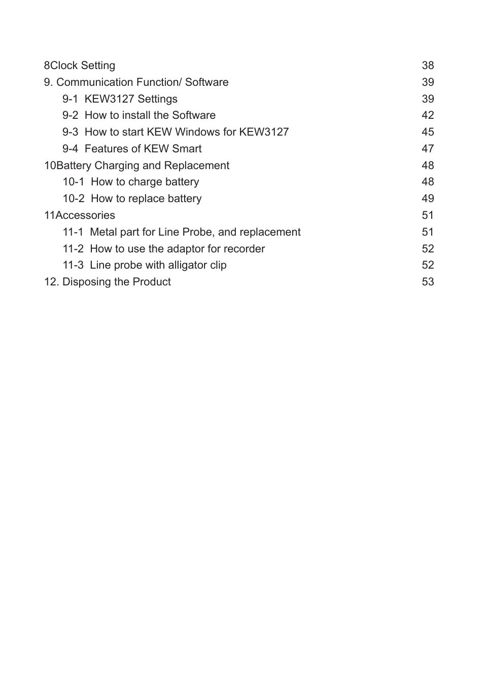 KYORITSU 3127 User Manual | Page 3 / 60