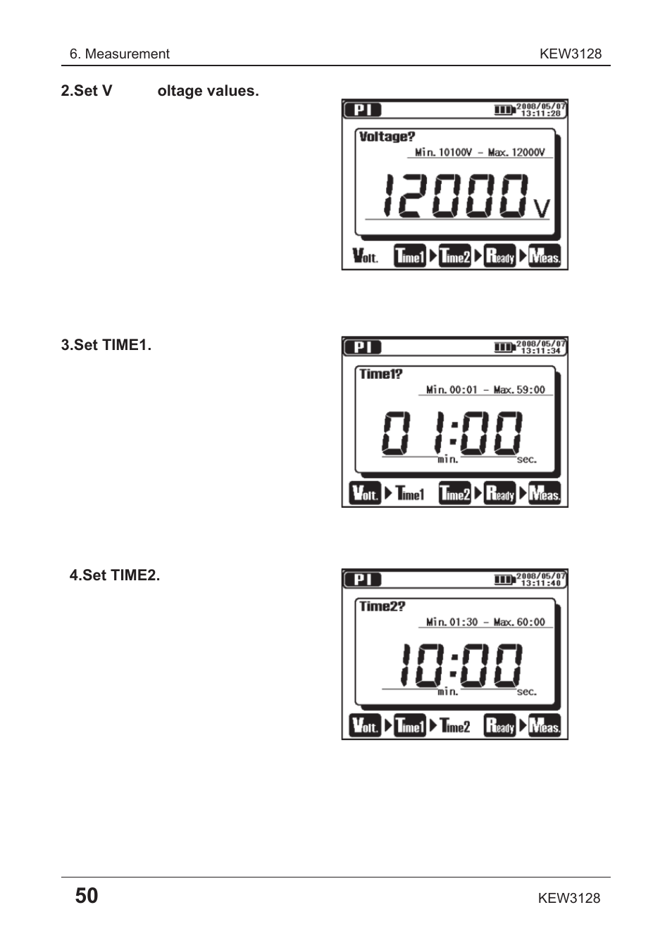 KYORITSU 3128 User Manual | Page 54 / 88