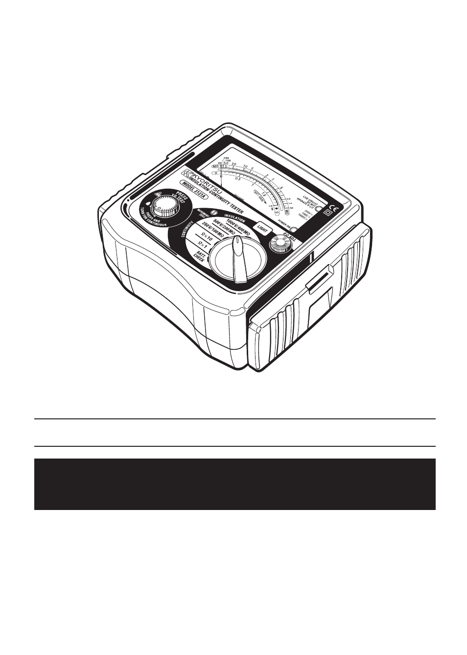 KYORITSU 3131A User Manual | 20 pages