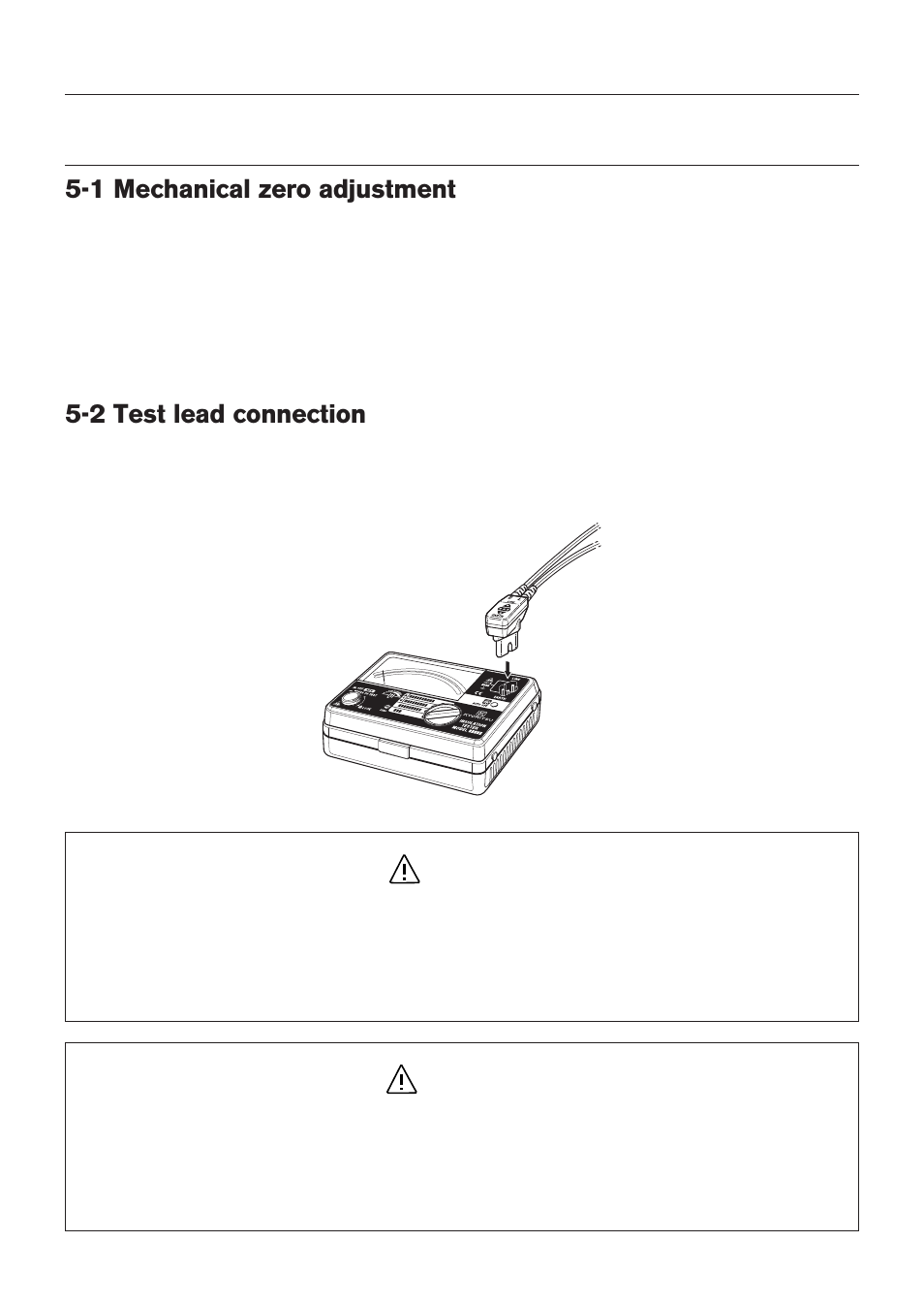 5．preparation for measurement | KYORITSU 3161A User Manual | Page 11 / 24